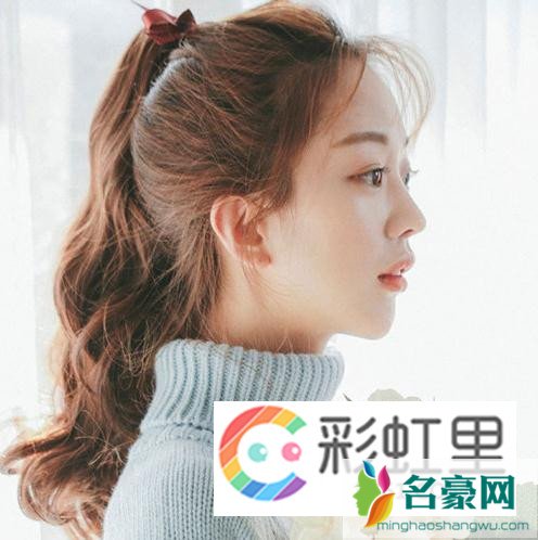 韩式小清新马尾辫发型 清爽露额时尚气质