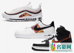 炫彩图案+半圆形 Nike logo，这三双 Nike 经典鞋型新配