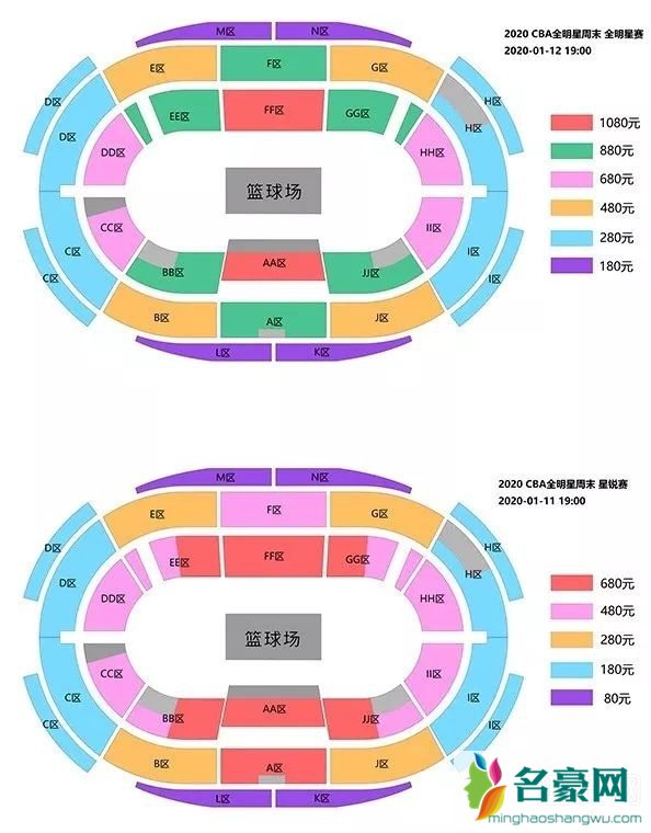 2020CBA全明星周末比赛时间 2020CBA全明星周末票价