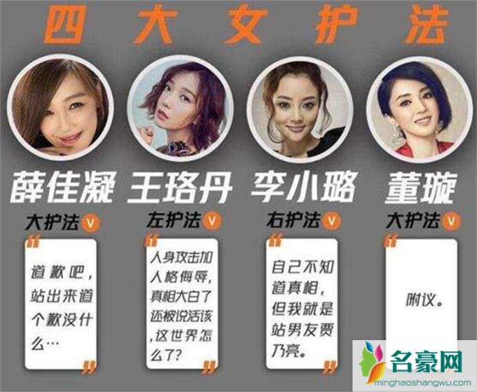 网友戏称插刀门4大女护法