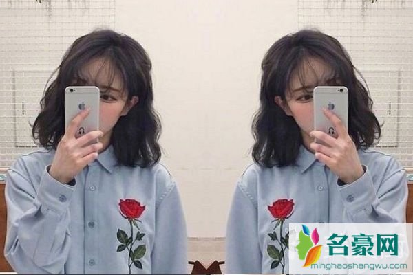 脸大女生显脸小的发型：齐肩冷烫发
