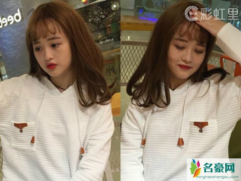 空气刘海梨花烫中长发