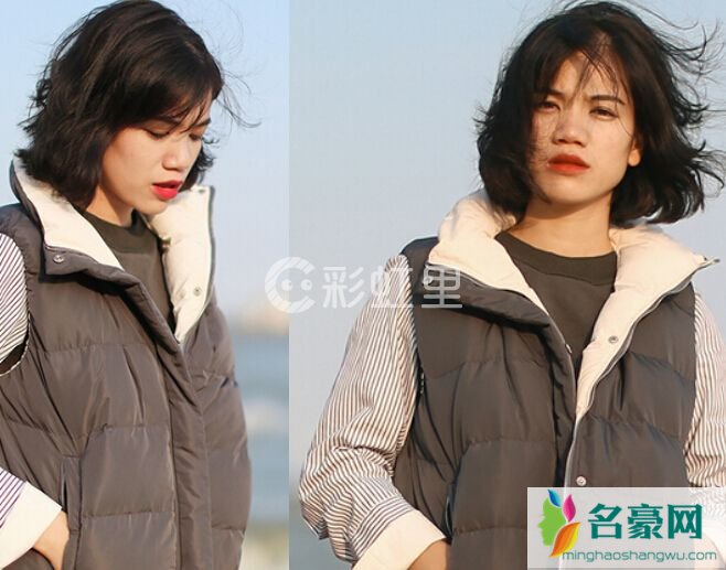 乌黑的自然发型