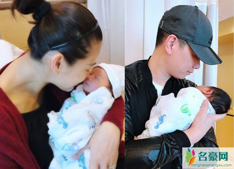 胡杏儿儿子曝光 怀抱宝宝那一刻 是多么的幸福
