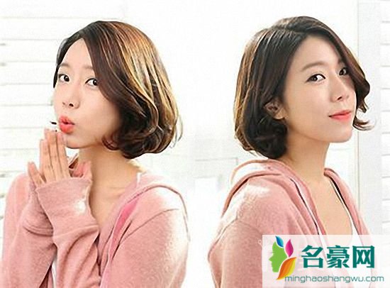 名豪网韩式短发发型女图片_最美的韩式气质中短发发型图片1