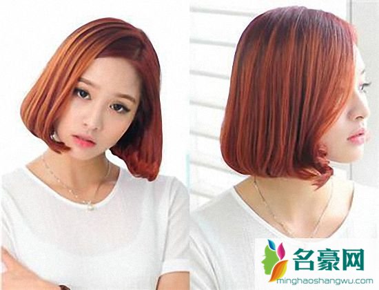 名豪网韩式短发发型女图片_最美的韩式气质中短发发型图片6