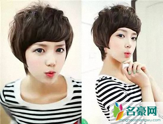 名豪网韩式短发发型女图片_最美的韩式气质中短发发型图片7