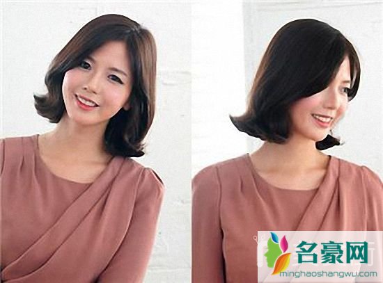 名豪网韩式短发发型女图片_最美的韩式气质中短发发型图片10