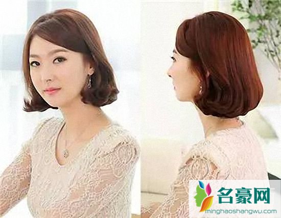 名豪网韩式短发发型女图片_最美的韩式气质中短发发型图片2