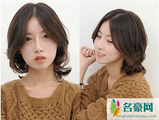 名豪网韩式短发发型女图片_最美的韩式气质中短发发型图片4