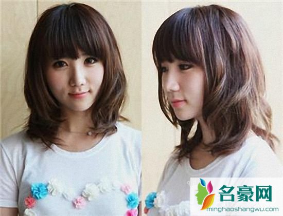 名豪网韩式短发发型女图片_最美的韩式气质中短发发型图片5