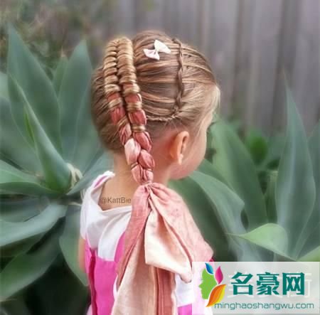 小女孩辫子100种图解_2019最新款幼儿园扎头发简单好看女童发型图片10