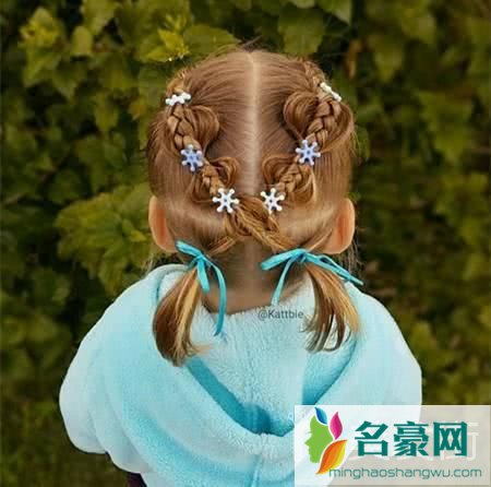 小女孩辫子100种图解_2019最新款幼儿园扎头发简单好看女童发型图片5