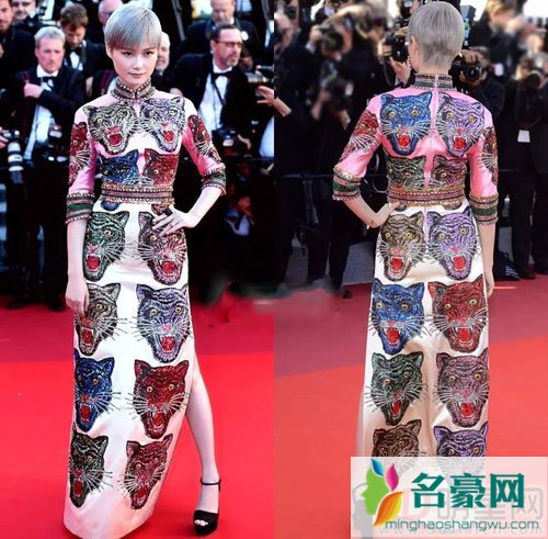 李宇春旗袍上秀满虎头 霸气十足秀蛮腰长腿