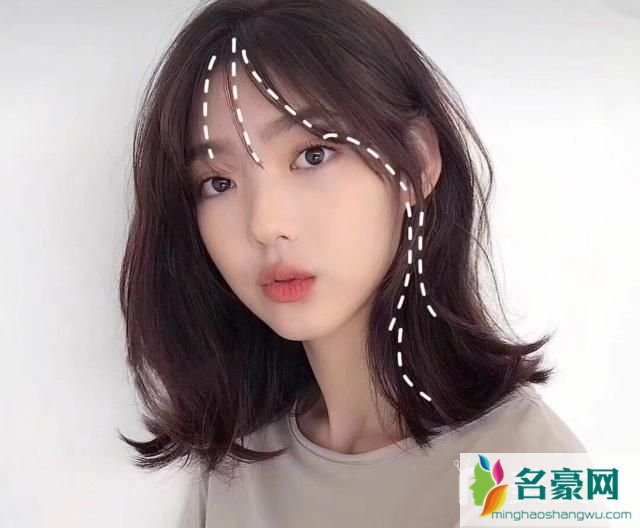 夏季女生最简单清爽的发型：法式刘海2