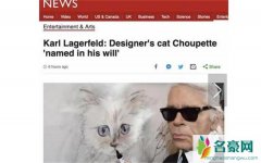 时尚界大佬拉格斐的遗产由猫继承 世界上最富有的