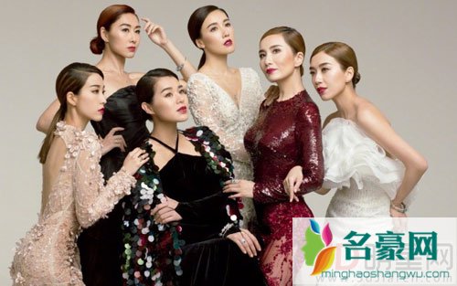 胡杏儿与闺蜜团登杂志 个个霸气似女王