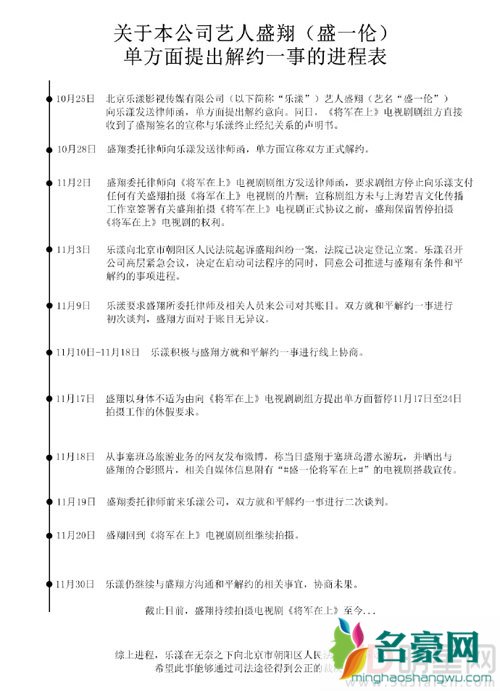 盛一伦解约案开庭 回顾盛一伦解约事件