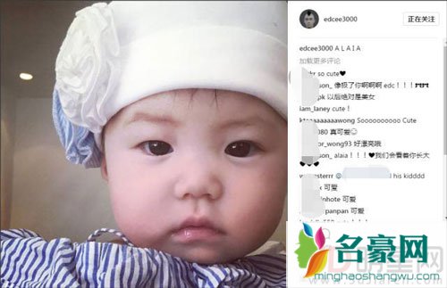 陈冠希自曝女儿正脸 女儿颜值超高