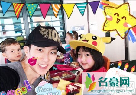 吴尊为小儿子庆生 正面照曝光一家人颜值高