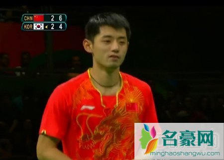 中国男乒团体赛开战 张继科险胜韩国