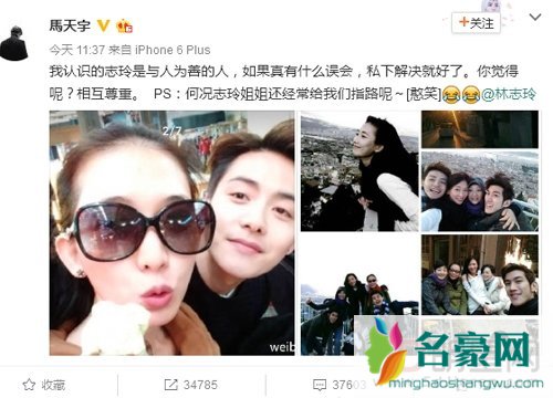 林志玲被陈冠希骂回应 王琳马天宇发文声援