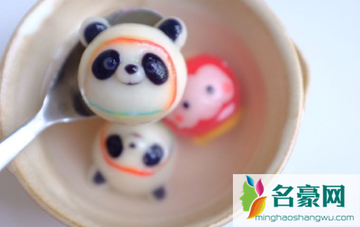 汤圆怎么p成冰墩墩的样子7