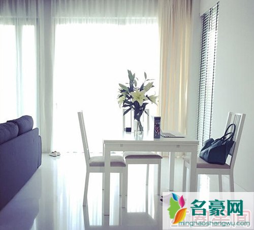 隋棠社交网络晒客厅照