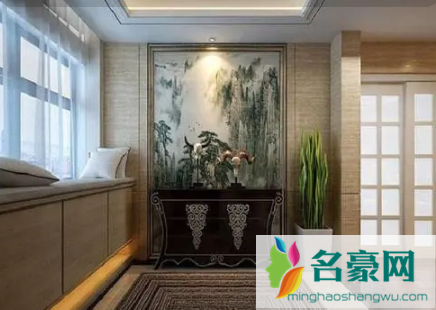 进门对面能不能挂字画1