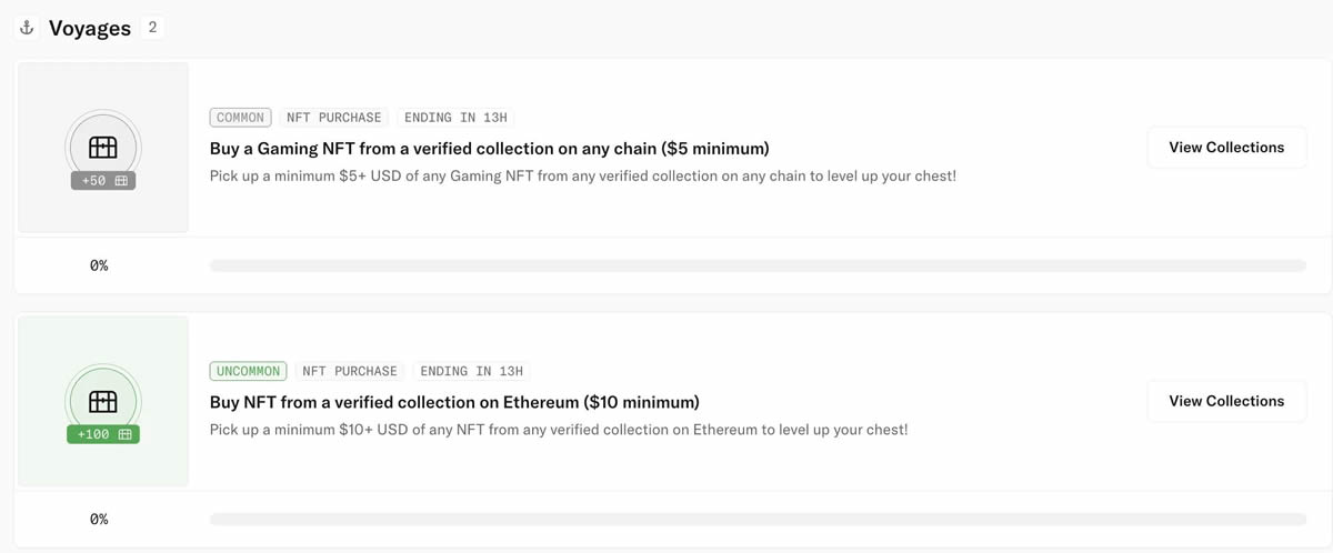 OpenSea发币前奖励任务操作示例