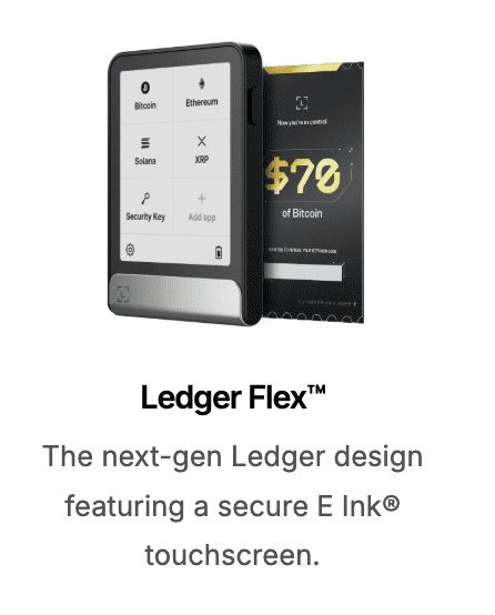 Ledger Flex 对比图
