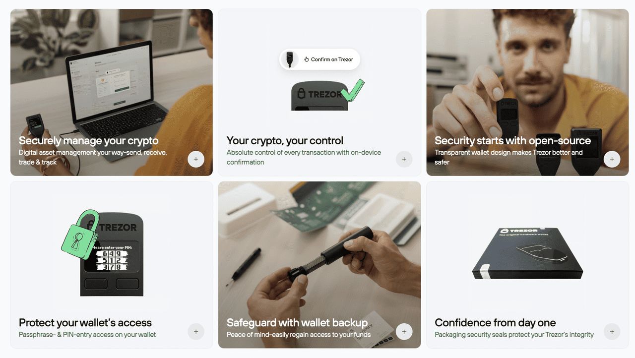 Trezor Model One 功能界面
