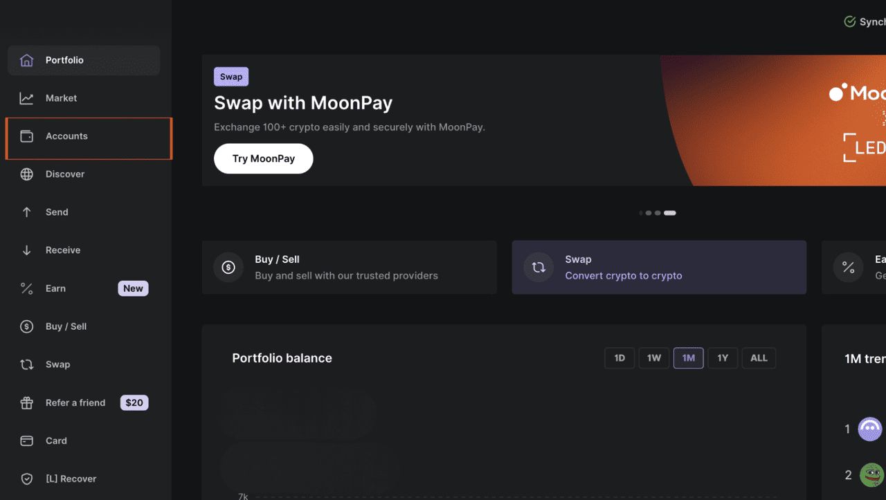 Ledger Live 连接操作
