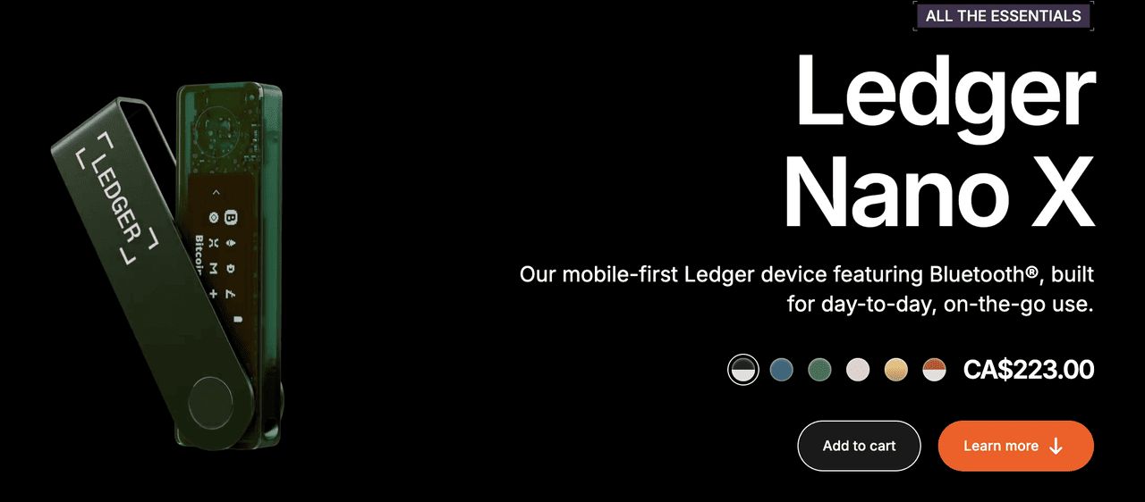 Ledger Nano X 功能展示