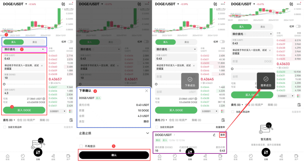 欧易OKX交易所购买DOGE狗狗币的几种方法