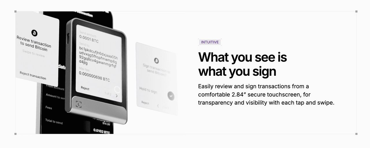 Ledger Flex 外观展示
