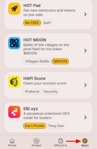 HOT Wallet生态系统图