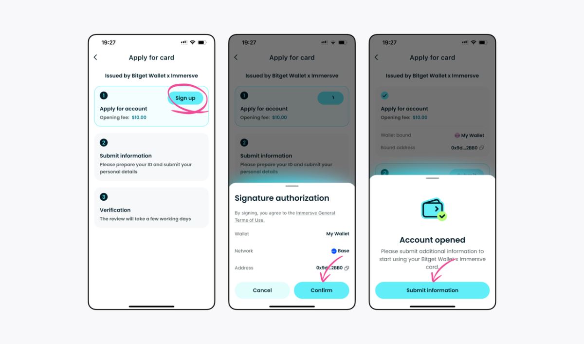 Bitget钱包卡注册页面