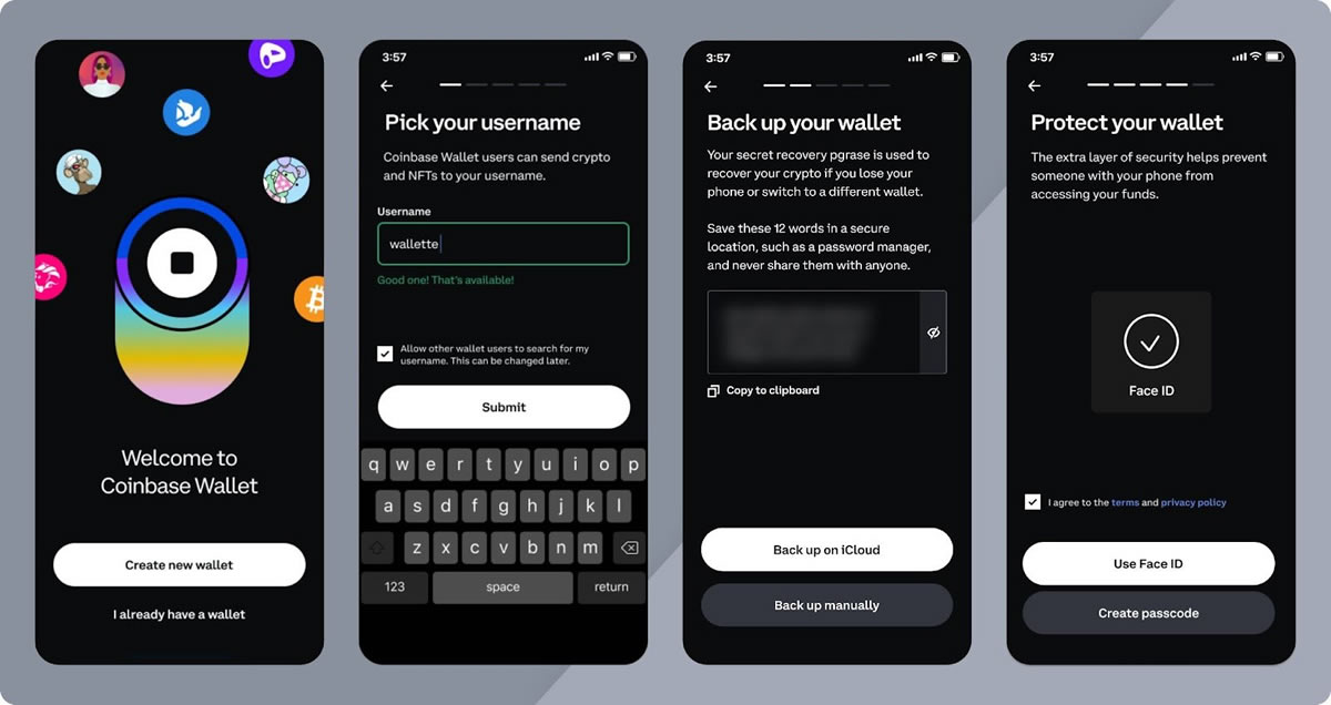 Coinbase钱包下载页面