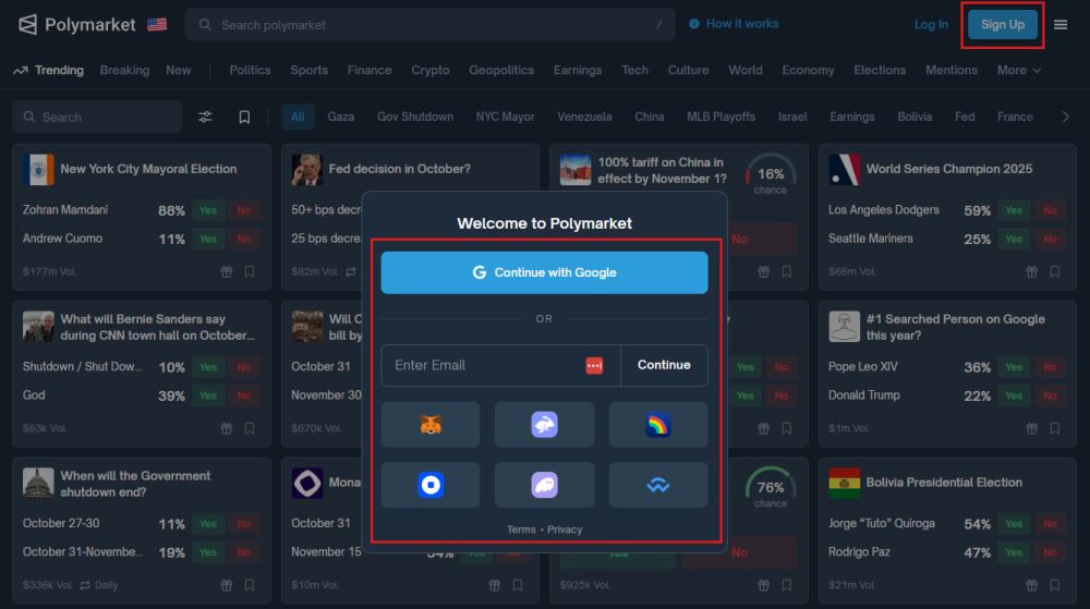 Polymarket进行预测指南